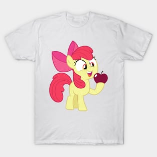 Apple Bloom with an apple T-Shirt